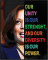 Posterizer 1 pcs-Our Unity-Kamala Harris Quotes-Patriotic & Military Art-Quotes-Gift for US Military Veterans-Decor for Home & Office- unframed wa...